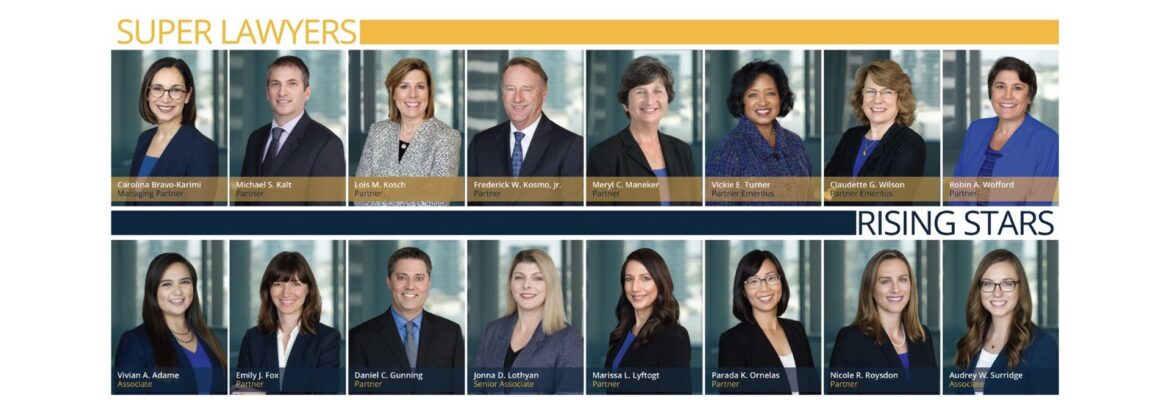 Wilson Turner Kosmo has 16 Attorneys Named to 2022 San Diego Super Lawyers and Rising Stars Lists